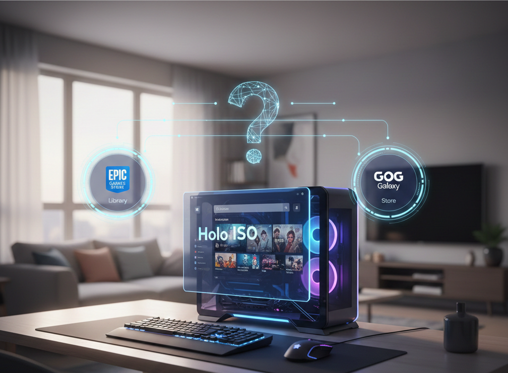 Does HoloISO support Steam and other game stores