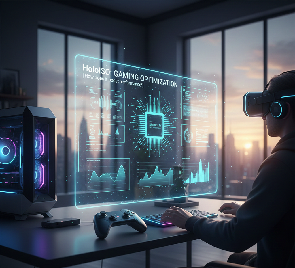How does HoloISO optimize gaming performance